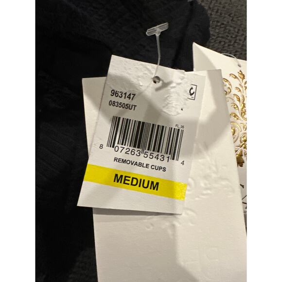 Becca by Rebecca Virtue Cross Back Bikini Top Black - Picture 8 of 10